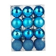 thumbnail image 1 of 24x Bolas de Navidad Adornos navideños Decoraciones navideñas Adornos para árboles de Navidad para suministros de fiesta Compromiso Acción de Gracias Azul Macarena Colgantes Bolas, 1 of 8