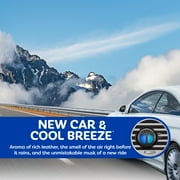Refresh Your Car! Mini Diffuser Air Freshener (New Car/Cool Breeze Scent, 2 Pack)