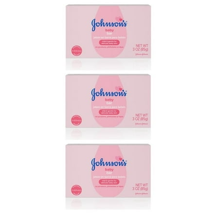 (3 pack) Johnson’s Baby Soap Bar Gentle for Baby Bath and Skin Care, 3 (Best 3 Step Skincare System)