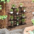 thumbnail image 4 of Metal Plant Stand, large indoor Plant Stands Decorative Black Steel Plant Shelf for Indoor Patio Garden Balcony and Yard,tall multi tier plant stand, 4 of 6