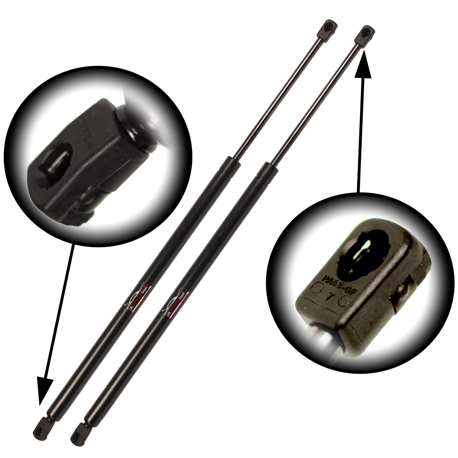 Qty 2 Pm3017 Liftgate Tailgate Lift Supports W/ Power Gate Made by Lift Supports Depot pm3017