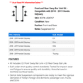 thumbnail image 2 of Front and Rear Sway Bar Link Kit - Compatible with 2018 - 2019 Honda Odyssey, 2 of 2