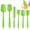 Green, variant on Set of 6, Food Grade Silicone Spatulas, Rubber Spatulas Heat Resistant, Seamless One Piece Design - blue