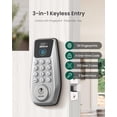 thumbnail image 4 of DESLOC C110-W Silver Touchscreen Keypad Door Lock with Fingerprint, Keyless Smart Entry Door Lock, 4 of 10