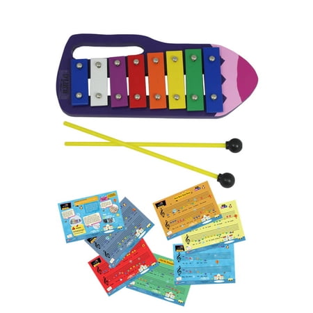 D Luca Kids Crayon 8 Notes Xylophone Glockenspiel with Music Cards price history on PriceWatchPro