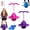 pink+purple, variant on Balance Jumping Ball, Children's Balance Jumping Ball with Handle and Pump, Pogo Jumper Balance Trainer, Pogo Jump Board for Kids Adults, Indoor Outdoor Fitness Coordination Exercise