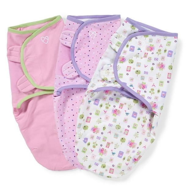 SwaddleMe Original Swaddle Size Small/Medium, 03 Months, 3Pack (Who
