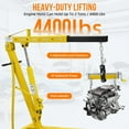 thumbnail image 2 of RIEDHOFF Heavy-duty Engine Hoist,  Folding Cherry Picker Engine Lift, 4000 Lbs Max, Yellow, 2 of 7