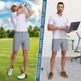 thumbnail image 5 of FEN AI Men Gray Work Shorts Quick Drying Cargo Shorts Loose Fit Summer Casual Wear, 5 of 9