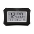 thumbnail image 3 of Lorell LCD Wall/Alarm Clock - Digital - Quartz - LCD - Black Main Dial - Silver/Plastic Case, 3 of 5