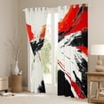 thumbnail image 3 of Manfei Black Red Watercolor Black Out Curtains, Modern Artwork Curtains Pack of 2 (42x63 Each), Teen Kid Adult Bedroom Curtains, Curtains and Drapes Home Decor, 3 of 6