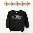thumbnail image 5 of Merry Christmas Varsity Checkered - Toddler Graphic Sweatshirt, 5 of 11