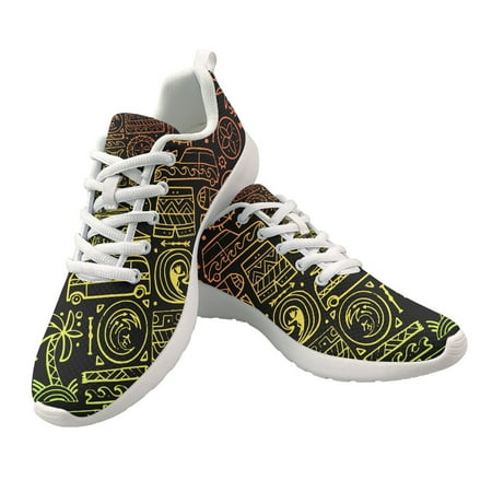 

Trendy Colorful Psychedelic Design Comfortable Summer Sneakers Knitted Fabric Platform Sneakers Casual Sneakers
