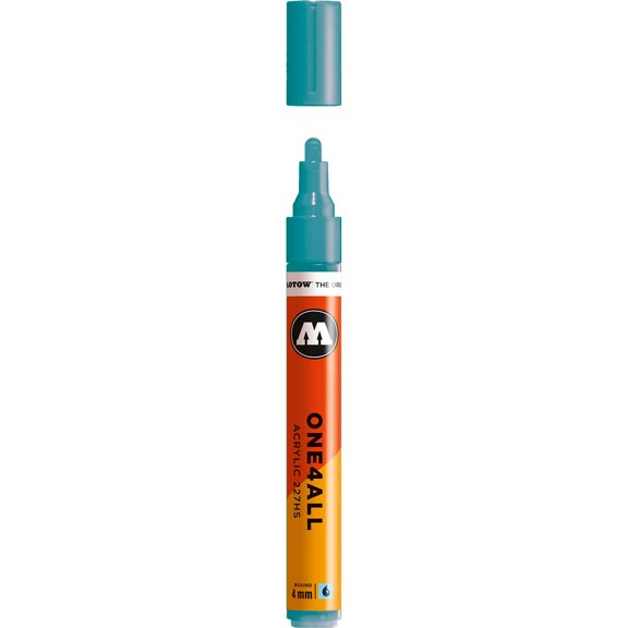 Molotow ONE4ALL Pump Marker - Blue Color Family, Olympia Blue 257, 4mm