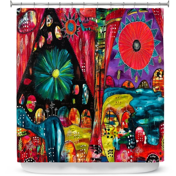Shower Curtains 70" x 93" from DiaNoche Designs by Michele Fauss - River Flow