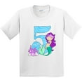 thumbnail image 3 of Inktastic Fifth Birthday Mermaid Youth T-Shirt, 3 of 5