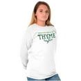 thumbnail image 3 of Look At Thyme Green Thumb Gardening Women's Long Sleeve T Shirt Brisco Brands S, 3 of 6