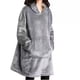 thumbnail image 1 of Manta gruesa y perezosa para exteriores, camisón con capucha, ropa abrigada, manta de polar para televisión, ropa para el hogar y exteriores, 1 of 5
