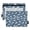 Blue White Dolphins, variant on Cute Narwhal Whale 2 Pack Pencil Pouch for 3 Ring Binder Smooth Zipper Folders with Pockets Clear Window Pencil Case