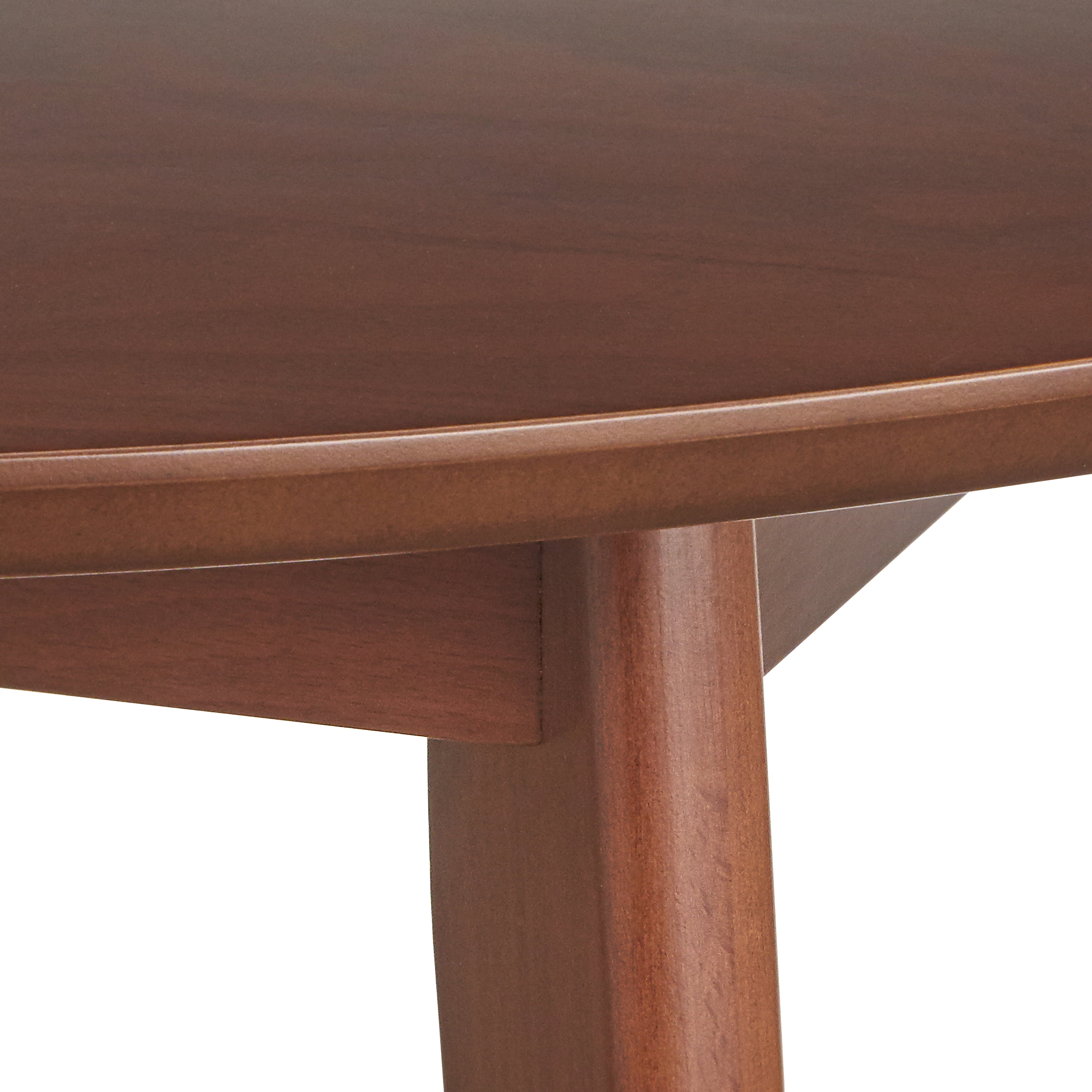 TMS Tania 35.5" Round Indoor Dining Table, Walnut