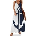 thumbnail image 1 of Santorini Oia Grecia Vestido sin mangas Vestido de verano para mujer Vestidos largos Ropa, 1 of 7