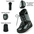thumbnail image 2 of Alpine Swiss Men's Snowboard Boots | Waterproof, Custom-Fit Liner, Medium Flex for All-Mountain Riding, Winter Snow Boots, 2 of 7