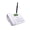 White, variant on M Buder Fixed Wireless Phone 2G Desktop Telephone Support GSM 850/900/1800/1900MHZ SIM Card Cordless Phone with Antenna Radio Alarm Clock SMS Funtion for Call Center Office US Plug White