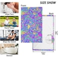 thumbnail image 3 of Dreamtimes Abstract Eyes Patterned Hand Towels 2 PCS, Cotton Bath Towel for Drying Face Hands Body Decorative Water Absorbent Lightweight Towels for Bathroom Ktichen Travel Gym,16"x28", 3 of 7
