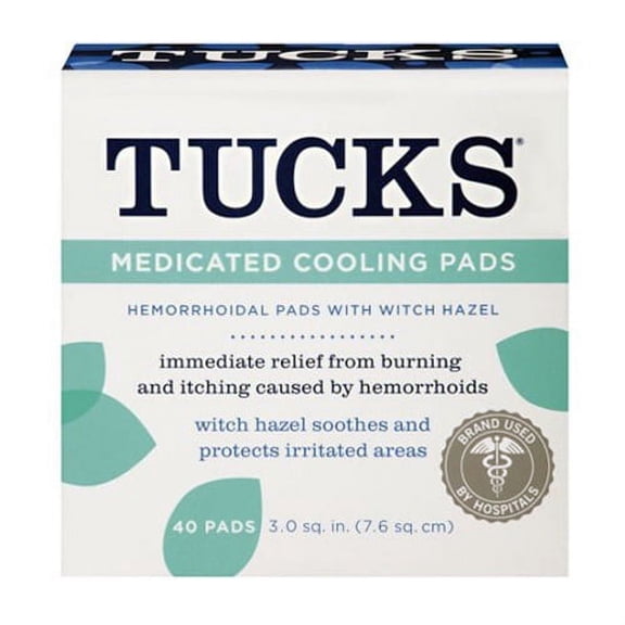 Tucks Medicated Cooling Pads Hemorrhoidal Pads with Witch Hazel 40 Count