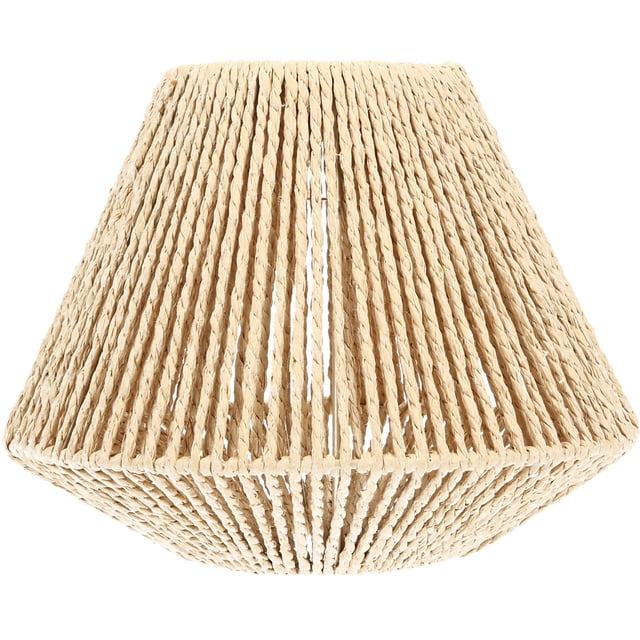 VERDANVERSE Pantalla De De Tejido Natural Beige Ideal Para Lámparas Colgantes En Restaurante
