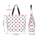 thumbnail image 5 of Fotbe Red Blue Polka Dots Bolsa Tote Estética de Lona con Estampado para Mujer - Bolsa Reutilizable de Hombro Casual para Vacaciones, Compras, Trabajo y Gimnasio, 5 of 8