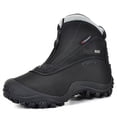 thumbnail image 2 of XPETI Men's Winter Snow Boots Zipper Waterproof Hiking Boots Insulated SnowRider Black Size 10, 2 of 7