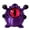 Large-Purple, variant on 1PC New 3D Printed Cthulhu Bigeye Monster Figurines Home Desktop Ornament Joint Simulation Eye Halloween Gifts