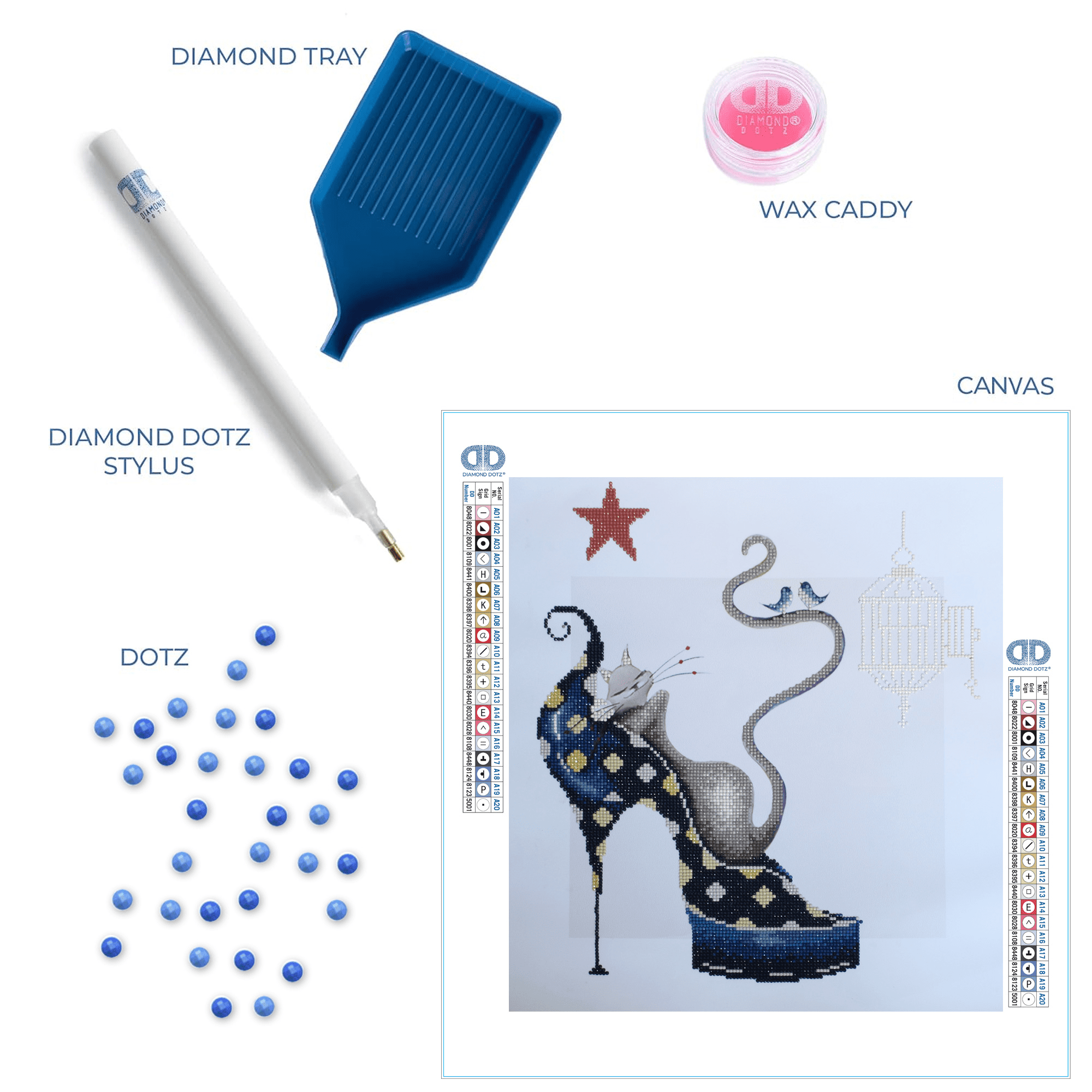 Diamond Dotz at Home - Dizzy, Partial Drill, Round Dotz, Diamond Painting Kits, Diamond Art Kits for Adults, Gem Art,  Diamond Art, Diamond Dotz, 16.5"x18.5"
