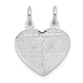 thumbnail image 3 of Real 14kt White Gold BEST FRIEND Break-apart Charm Pendant; for Adults and Teens; for Women and Men, 3 of 4
