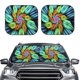 thumbnail image 2 of Balery Hippie Style Parasol para parabrisas de coche de 2 piezas | Parasol plegable para parabrisas delantero de coche para la mayoría de sedanes-Medium, 2 of 6