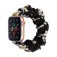 thumbnail image 1 of Compatible con Apple Watch Band 38 mm 40 mm 42 mm 44 mm Tejido floral suave Elástico Scrunchies iWatch Bands para Apple Watch Series 6, SE, 5, 4, 3, 2, 1 - Style9, L/42 BANYUO Electrónica, 1 of 4