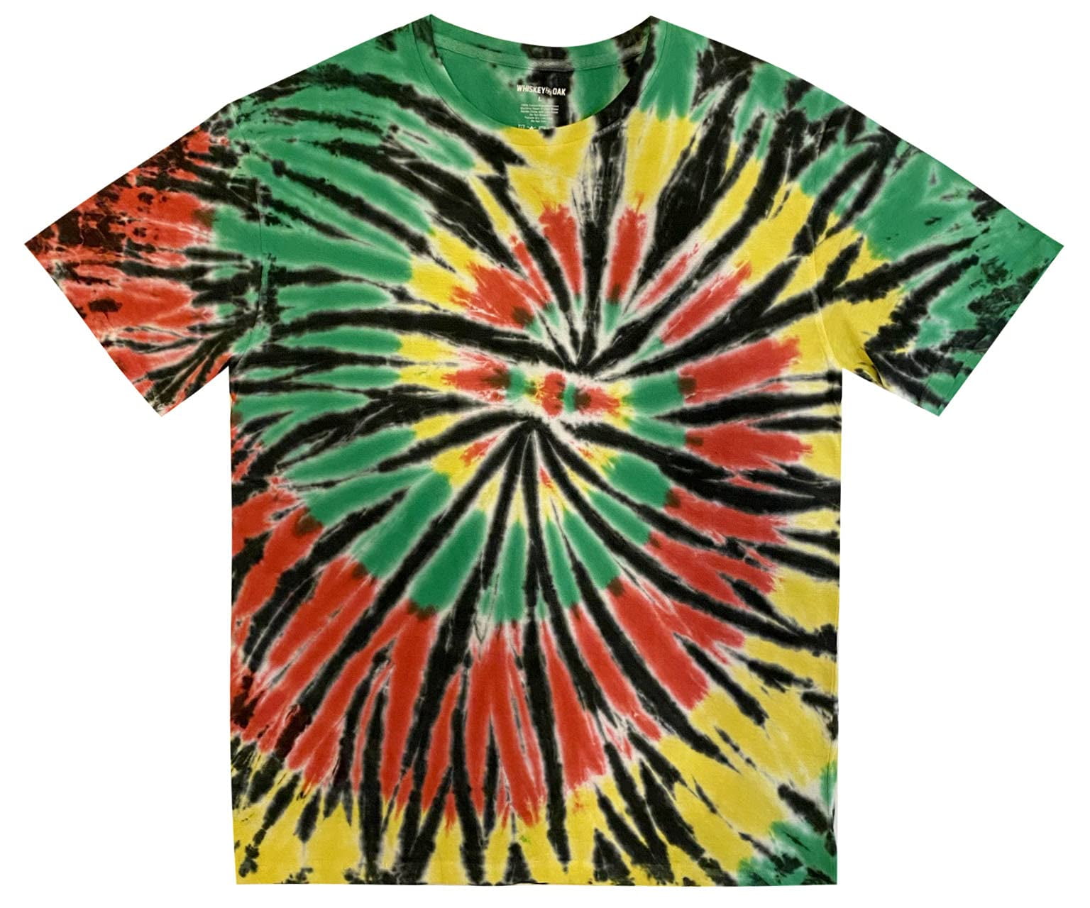 Whiskey & Oak Men’s Tie Dye TShirt Crew Neck Tee Shirt (Tie Dye