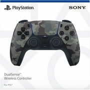PlayStation 5 Slim Digital Edition Bundle with Two Controller White and Gray Camouflage Dualsense and Mytrix Controller Charger - Slim PS5 1TB PCIe SSD Gaming Console
