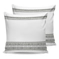 thumbnail image 7 of Outdoor Throw Pillow Cover Bohemian Ethnic Arts Waterproof Cushion Covers 2 Pack Minimal Black Lines Stripe and White Pillow Cases Home Decoration for Patio Garden Couch Sofa, 7 of 7