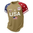 thumbnail image 3 of Gubotare July 4th Toddler Boy Shirt Boys Girls Graphic 4th of July Shirts Funny American Flag Tshirts Kids Short Sleeve Tees 12T 13T, Khaki, 3 of 3