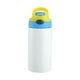 thumbnail image 1 of Botella de agua personalizada de acero inoxidable de 12oz | Tambor de nombre personalizado aislado | Tapa de pajita impermeable | Taza de doble pared caliente/fría | Blanco DIY | Regalo deportivo de, 1 of 2