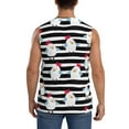 thumbnail image 4 of Goofa Cute Chicken Printed Men's Sleeveless T-Shirt - Athletic Gym Workout Tank Top for Men - Moisture-Wicking, UPF 30+ Quick-Dry Muscle Tee-3X-Large, 4 of 8