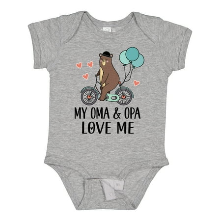 

Inktastic Oma and Opa Love Me Grandchild Gift Gift Baby Boy Bodysuit