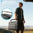 thumbnail image 5 of Dimedeal 12 V Car Refrigerator, 11QT Portable Electric Cooler, Compressor Fridge with Handle, -4℉-68℉, 12V/24V DC & 110-240V AC, Small Cooler for Truck, RV, Travel, Camping, 5 of 9