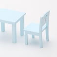 thumbnail image 2 of Casa de silla de miniatura silla modelo de para 1:12 casa de accesorios muebles de Mesa Silla Azul Hugo miniaturas de casa de muñecas, 2 of 10