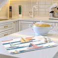 thumbnail image 6 of Yayeee Dish Drying Mat for Kitchen Counter 16"x18" Microfiber Absorbent Pad, White Hand Drawn Sailboats, 6 of 7