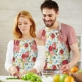 thumbnail image 3 of Pioneer Flower Floral Print Pattern Apron-Garden Aprons for Women with Pockets-Cotton Linen Waterproof Kitchen Cooking Gardening Aprons Adjustable for Kitchen,Cooking,BBQ and Salon 33x27 Inch, 3 of 7
