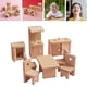 thumbnail image 5 of Casa de muñecas de madera, juego de muebles para sala de estar, dormitorio y otros espacios decorativos. Comedor, 5 of 9