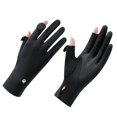 thumbnail image 1 of Guantes de protección solar para mujer, para verano, ciclismo, conducción, antideslizantes, ligeros, transpirables, para exteriores, guantes de protección solar para mujer, 1 of 4